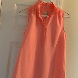 J. Crew Peach/ coral tank top (layer piece/ shell)
